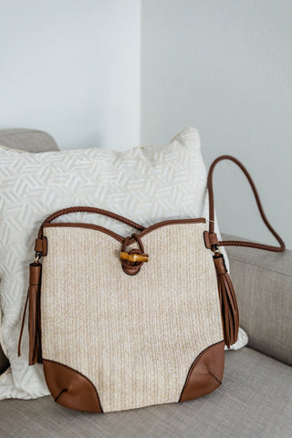 SHIMMERY WOVEN SATCHEL - Love Marlow