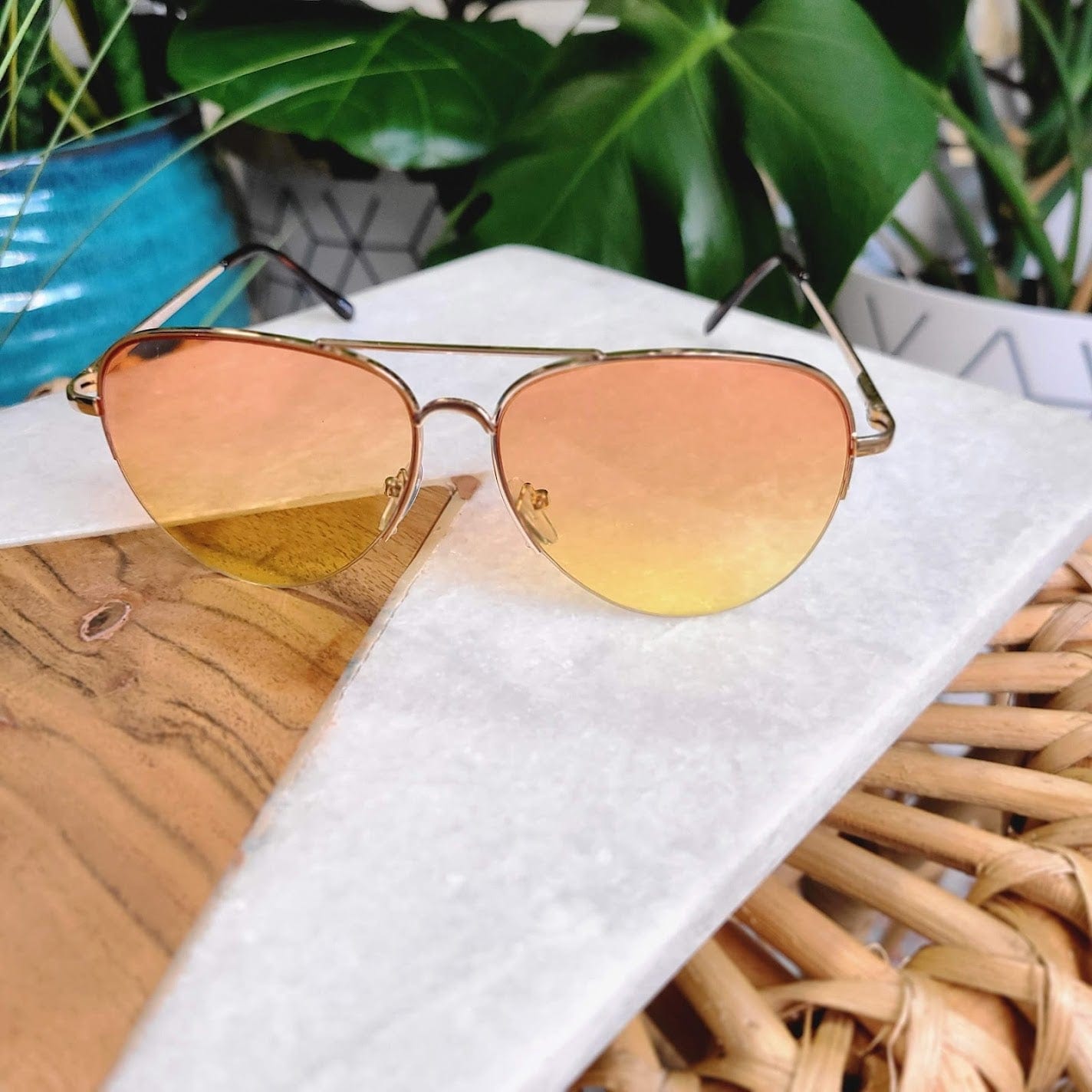 TULUM SUNGLASSES IN HAZE - Love Marlow