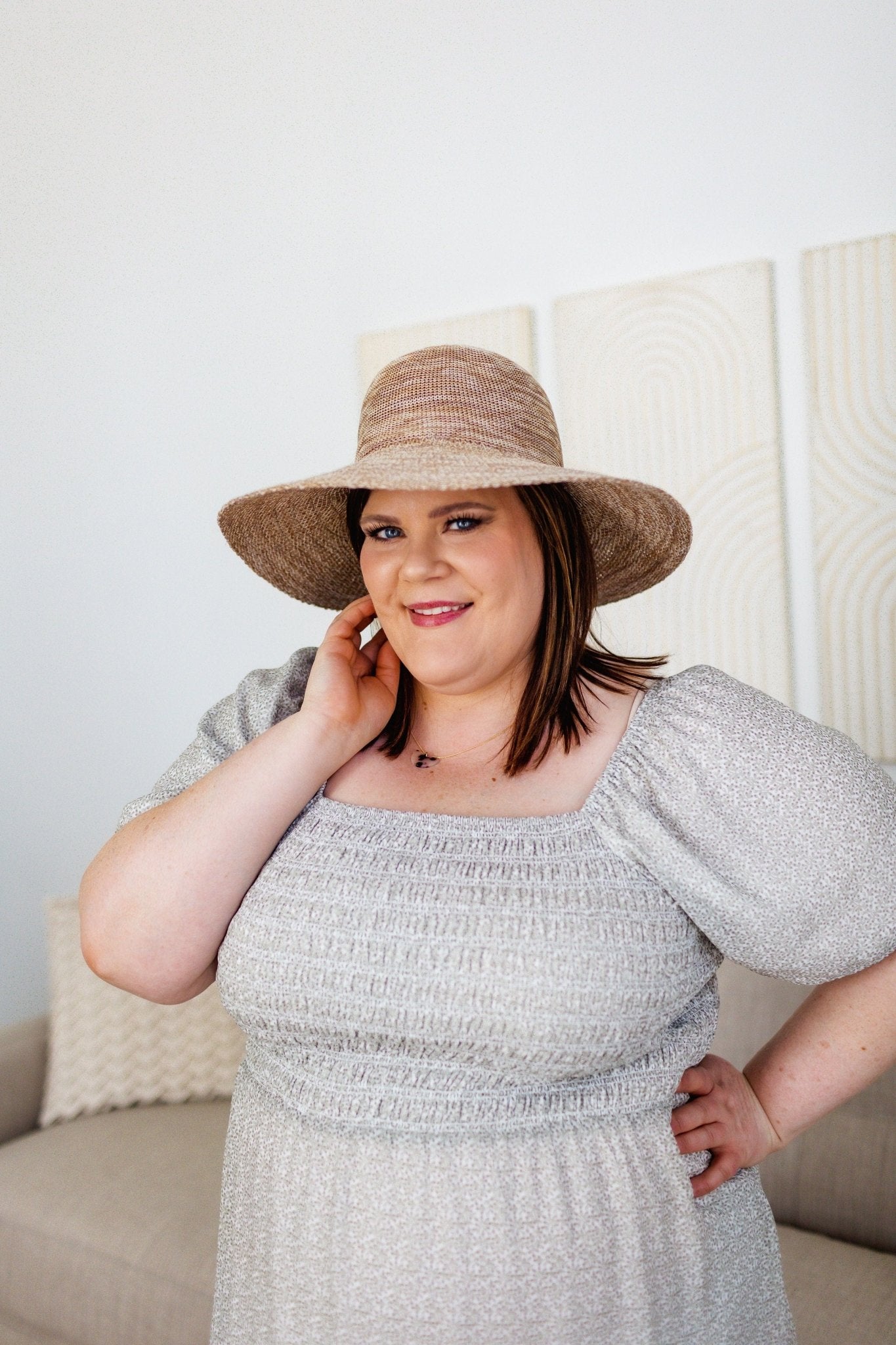 WOVEN BEACH HAT - Love Marlow