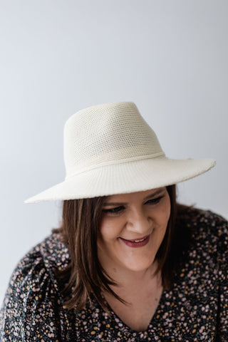 WOVEN FEDORA IN NATURAL - Love Marlow