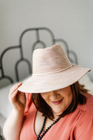 WOVEN FEDORA IN WHEAT - Love Marlow