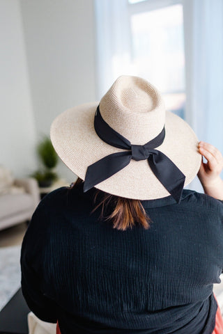 WOVEN FEDORA SUN HAT IN NATURAL AND BLACK - Love Marlow